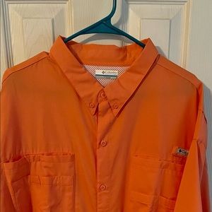 Peach Columbia PFG Fishing Shirt